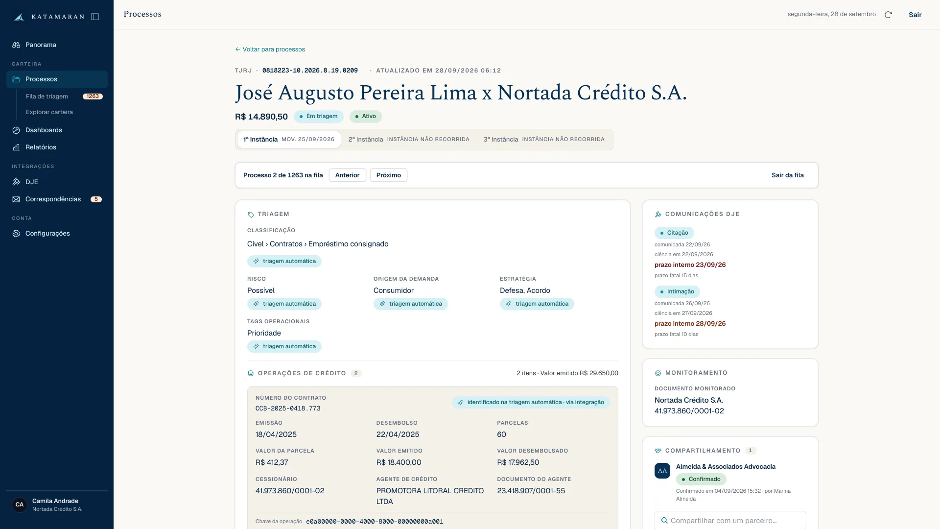 Triagem automática